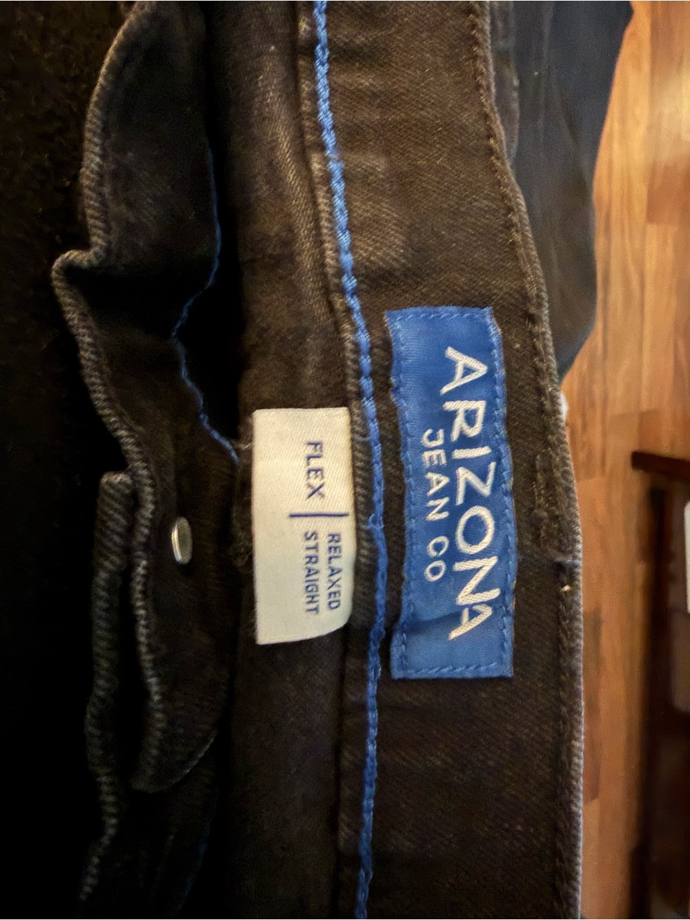 Arizona Jean Company Men's Black Relaxed Jeans - Picture 2 of 3